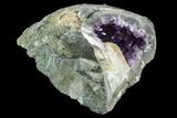 Wide, Purple Amethyst Geode With Calcite - Uruguay #123831-3